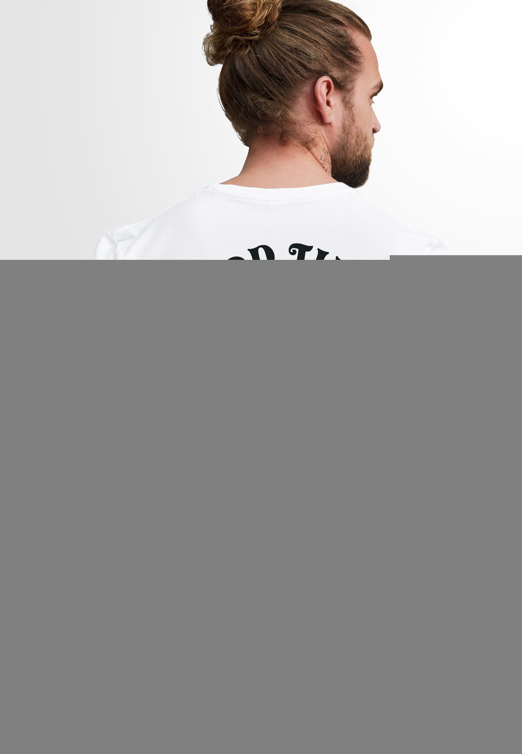 Neverless Print-Shirt Herren T-Shirt Backprint Rücken-Aufdruck Brustlogo Sp günstig online kaufen