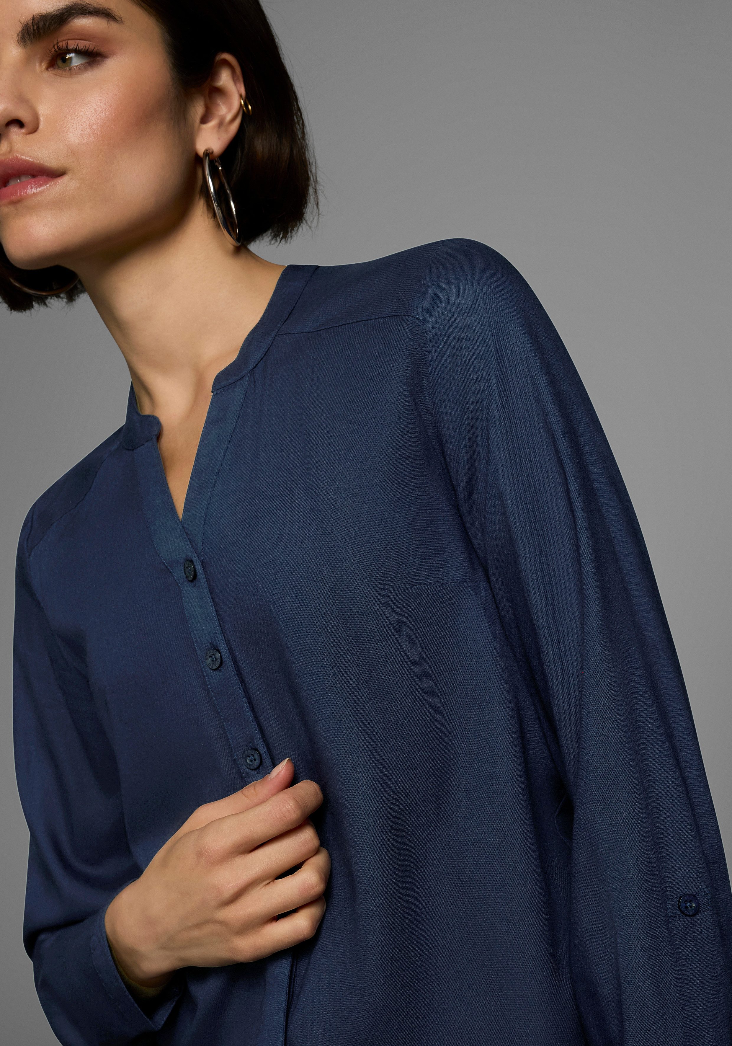 AJC Hemdbluse aus weich fließender Viskose