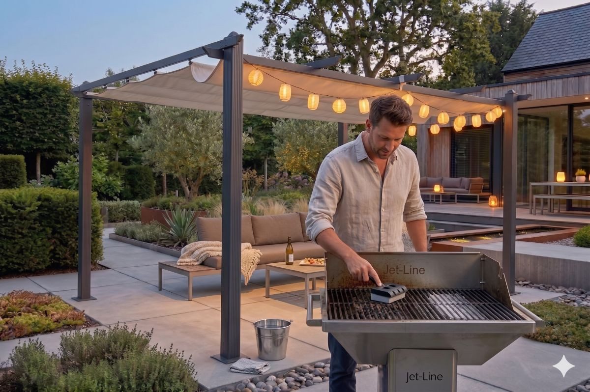 Jet-Line Feuerschale Jet-Line Grillreiniger Reinigungsstein 12x8cm BBQ