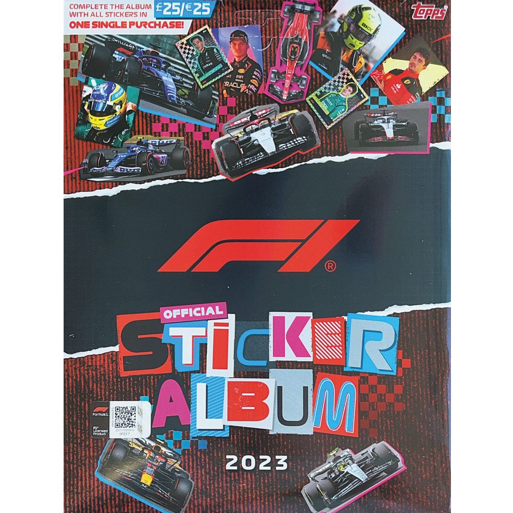Topps Sammelkarte Formula 1 Saison 2023 Sammelsticker Komplettes Sticker- & Album-Set!