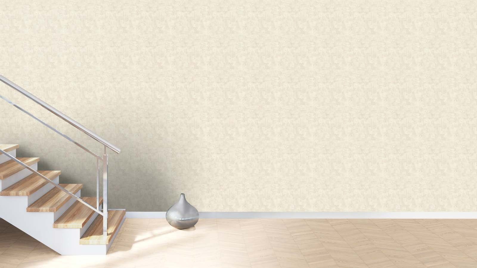 Vliestapete Geometrisch Vierecke Holz Optik Cremeweiß 751628 African Queen 3
