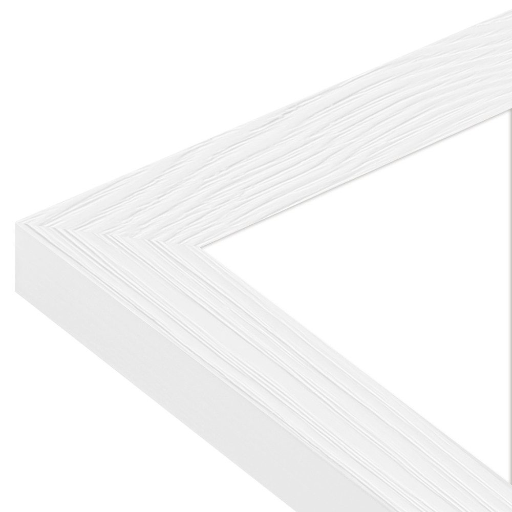 WANDStyle Bilderrahmen H300, Weißer Bilderrahmen 10x10 Holz, Moderner Fotorahmen Weiß 10x10 cm
