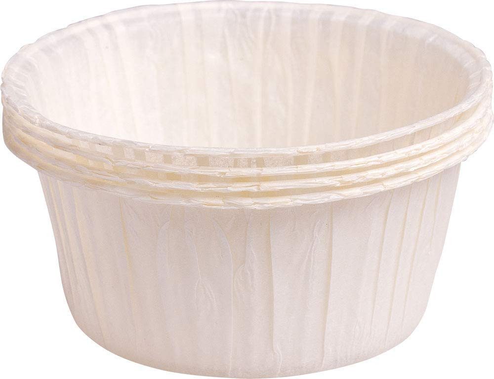 Demmler Muffinform 5032800250, 250 Backförmchen in weiß, zum Backen von Cupcakes, Muffins und mehr - Made in Germany