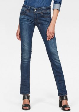 G-Star RAW Straight-Jeans Midge Saddle Straight 5-Pocket-Design mit markanten Steppnähten