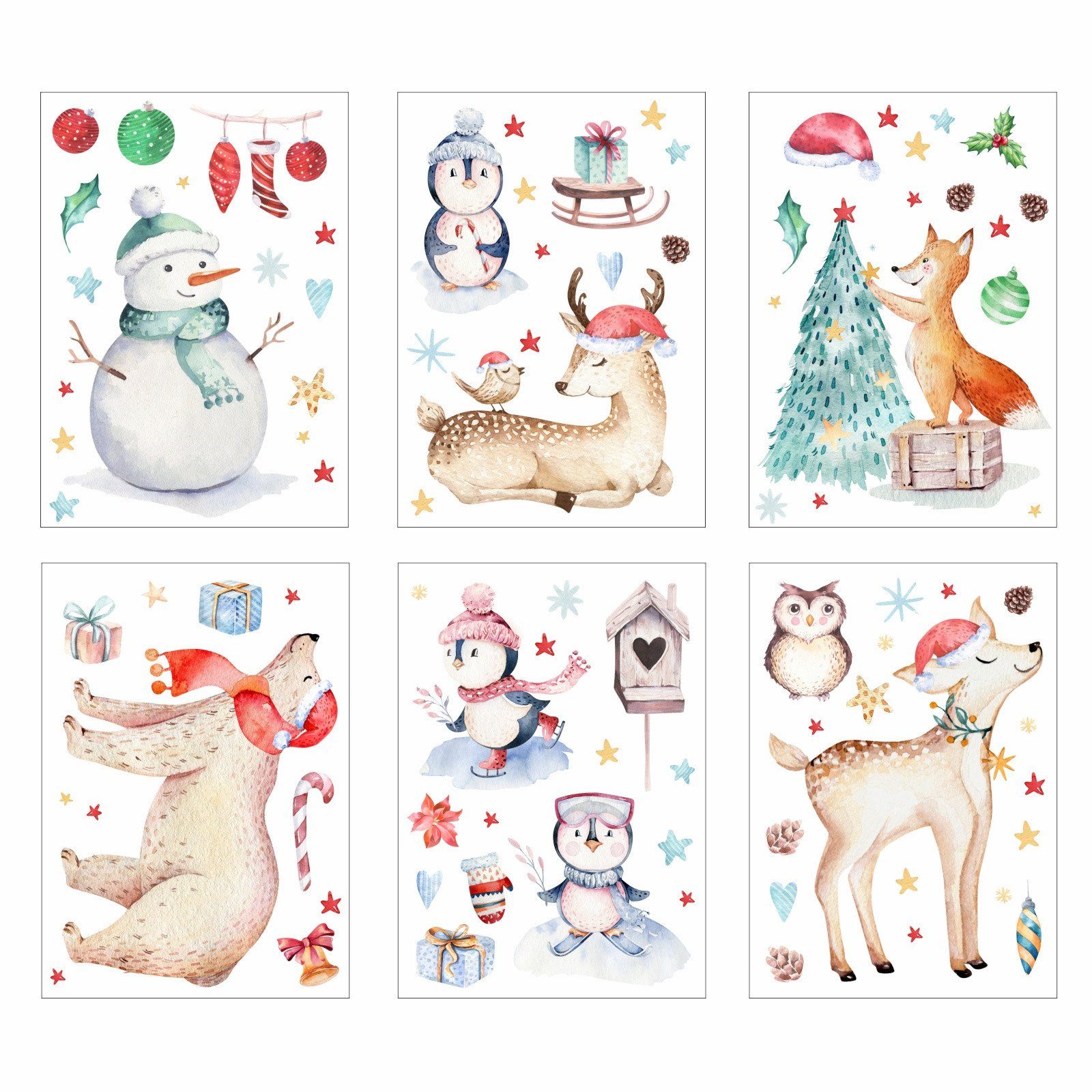 nikima Fensterbild Fensterbilder Weihnachten selbstklebend günstig online kaufen