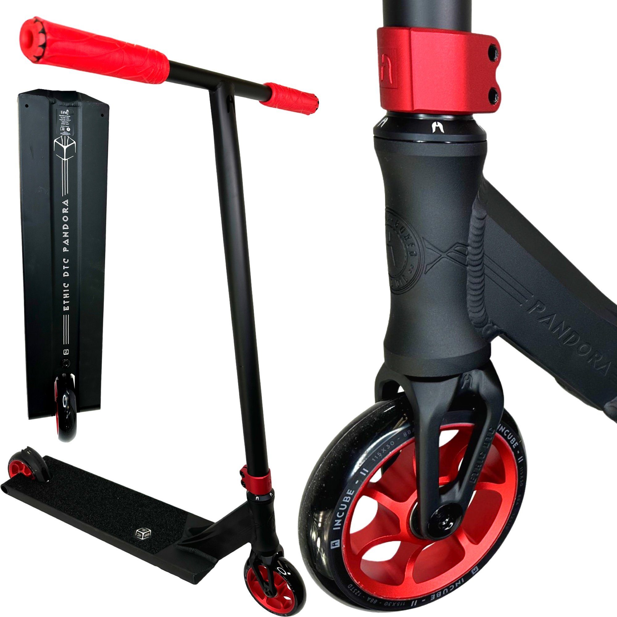 DTC Stunt-Scooter Ethic 3,4kg L DTC H=90cm Rot Pandora Stuntscooter Ethic