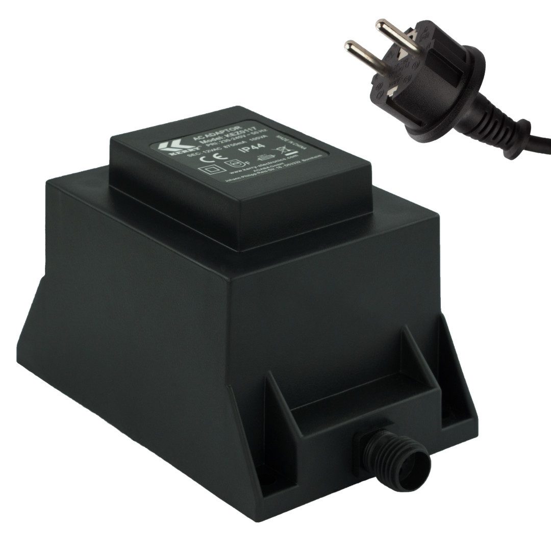 12V 105VA /105W Trafo/Transformator AC/AC IP44 kez0117 LED Beleuchtung LED Trafo