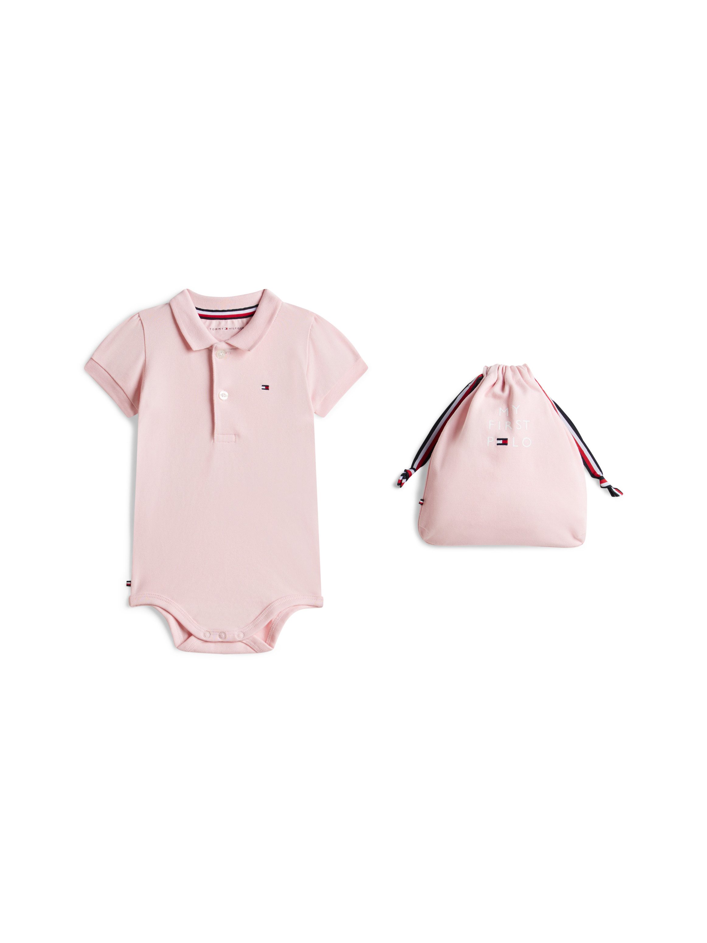Tommy Hilfiger Kurzarmbody POLO BODY GIFTPACK (Set, 2-tlg) für Babys, mit Geschenkbeutel