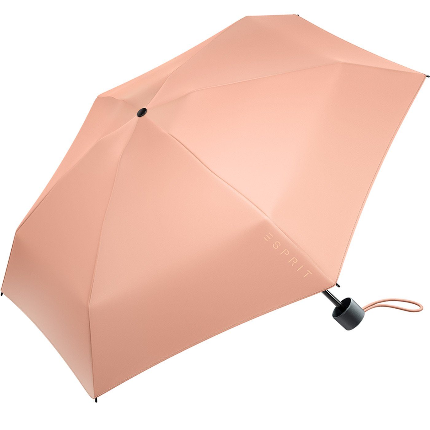 Super den winzig Taschenregenschirm 2022, FJ Damen pfirsich Regenschirm neuen Mini in Petito Esprit klein, Trendfarben
