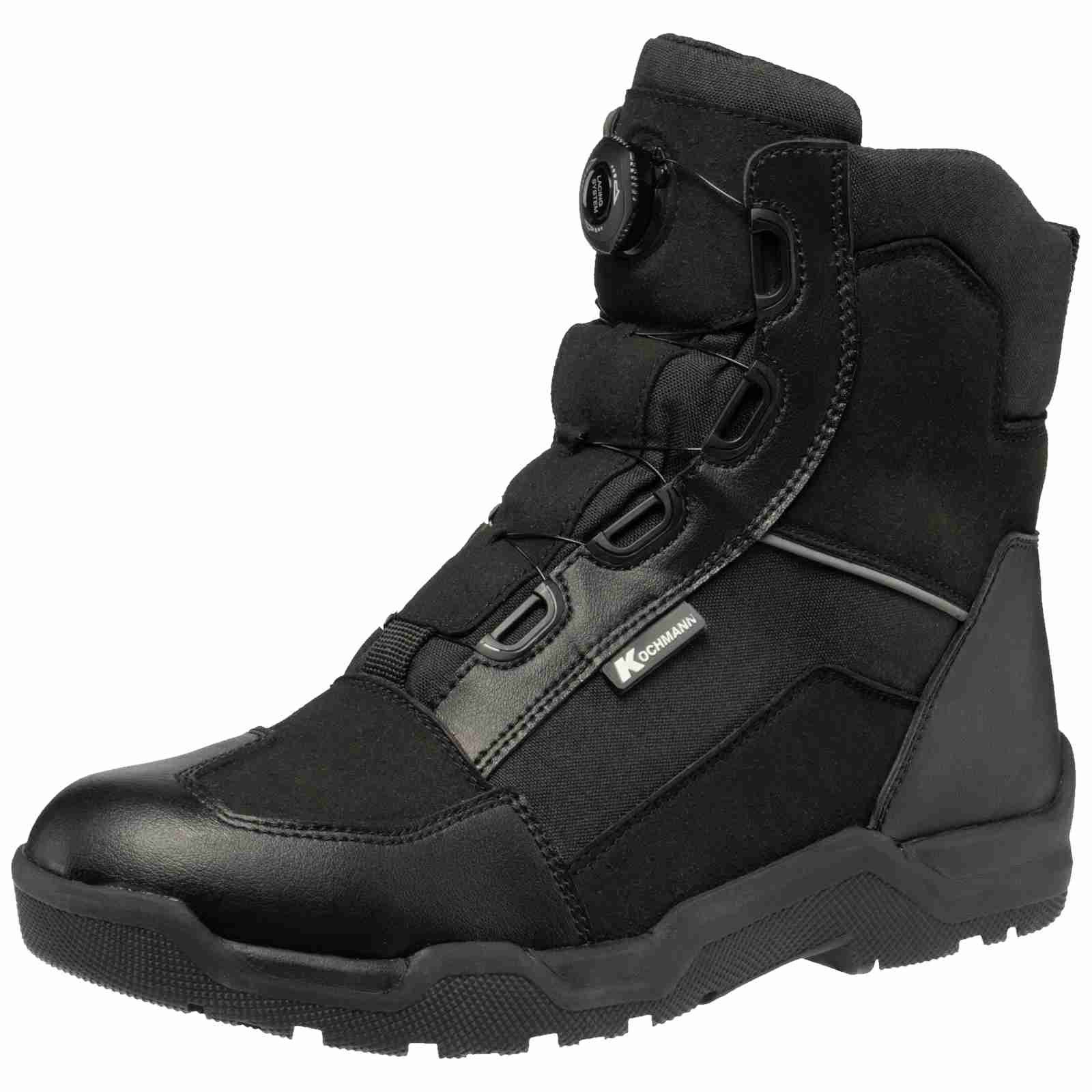 Kochmann Boots Kochmann Bergamo Motorradstiefel Schwarz 43 Motorradstiefel (Packung, Antistatische und Öl- und Benzinfeste Sohle)