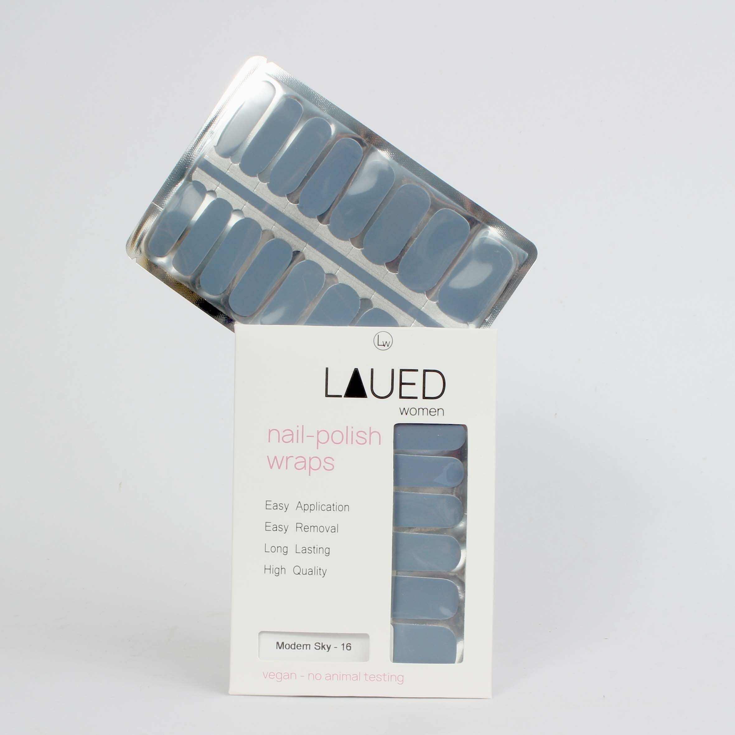 LAUED Nagellack solid blue, aus und Produktion Sky (SGS / SEDEX) zertifizierter (FSC) Material Modern