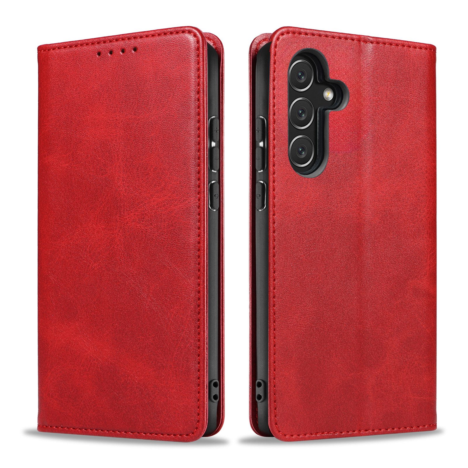 Tec-Expert Handyhülle Tasche Hülle für Samsung Galaxy A34 5G 6.6 Zoll, 6.6", Cover Klapphülle Case mit Kartenfach Fliphülle aufstellbar