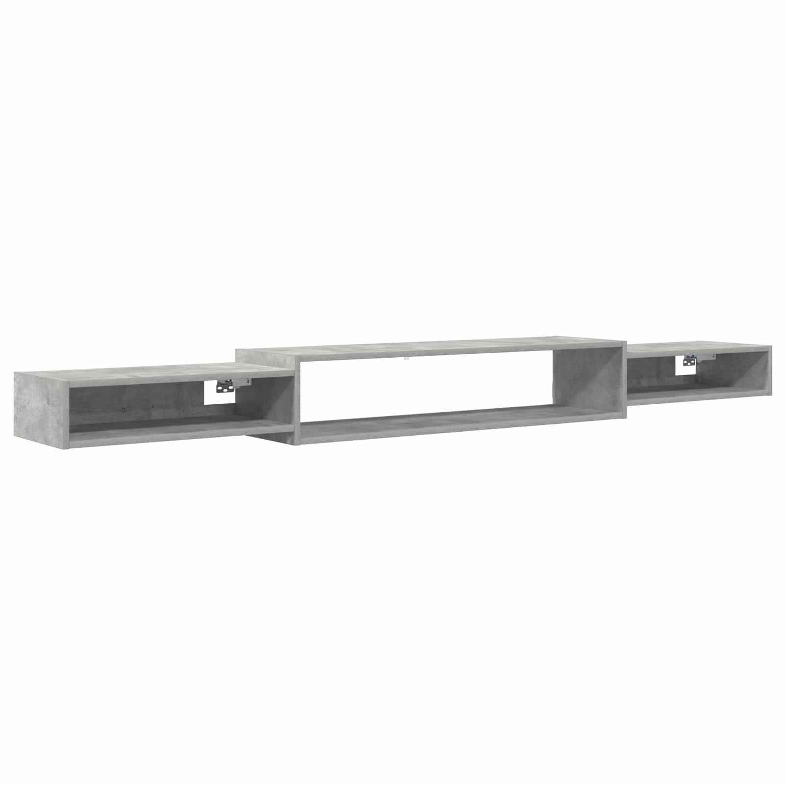 vidaXL Regal Wandmontierter TV-Schrank Wandhalterung Betongrau, 1-tlg.