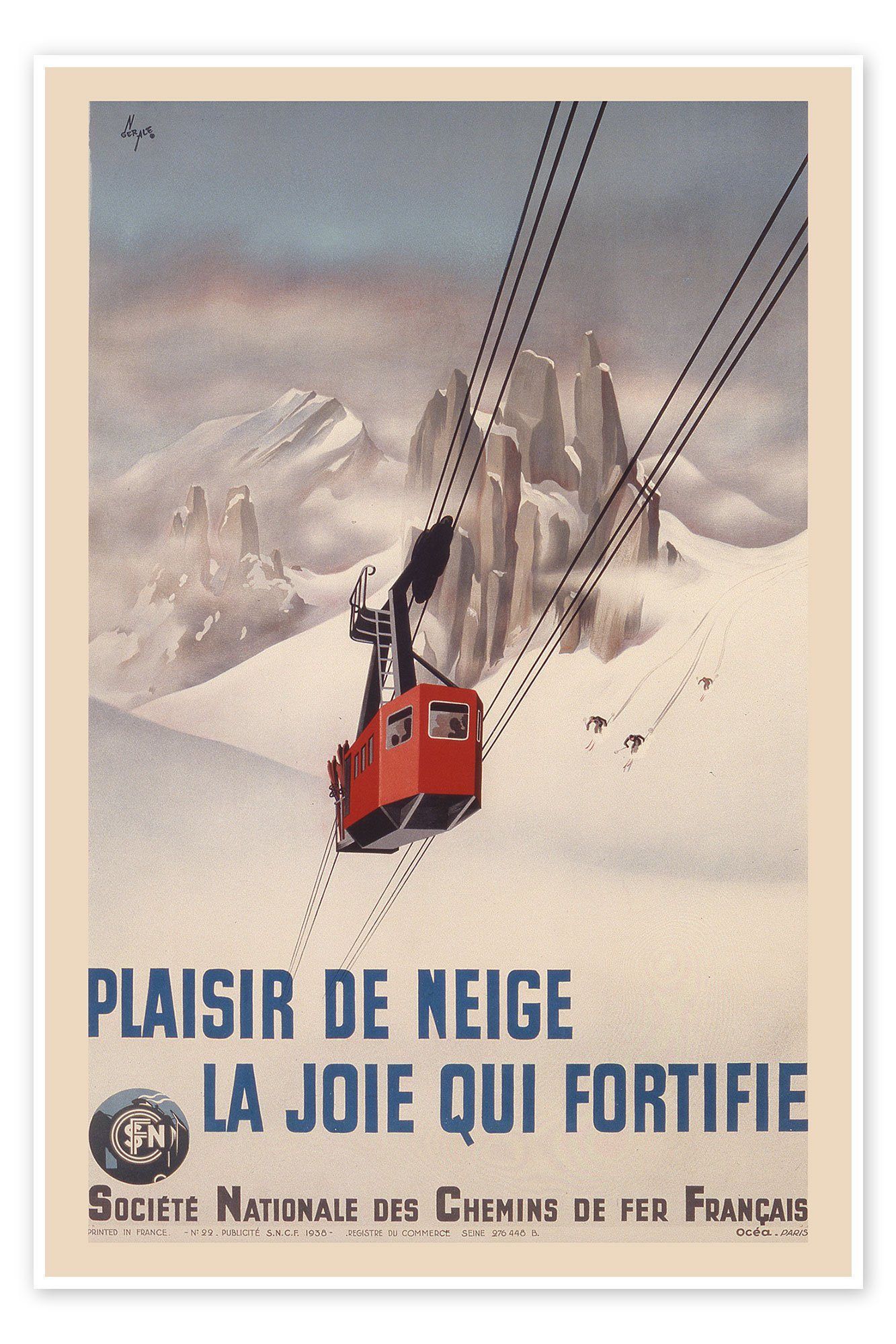 Poster Vintage Ski Collection