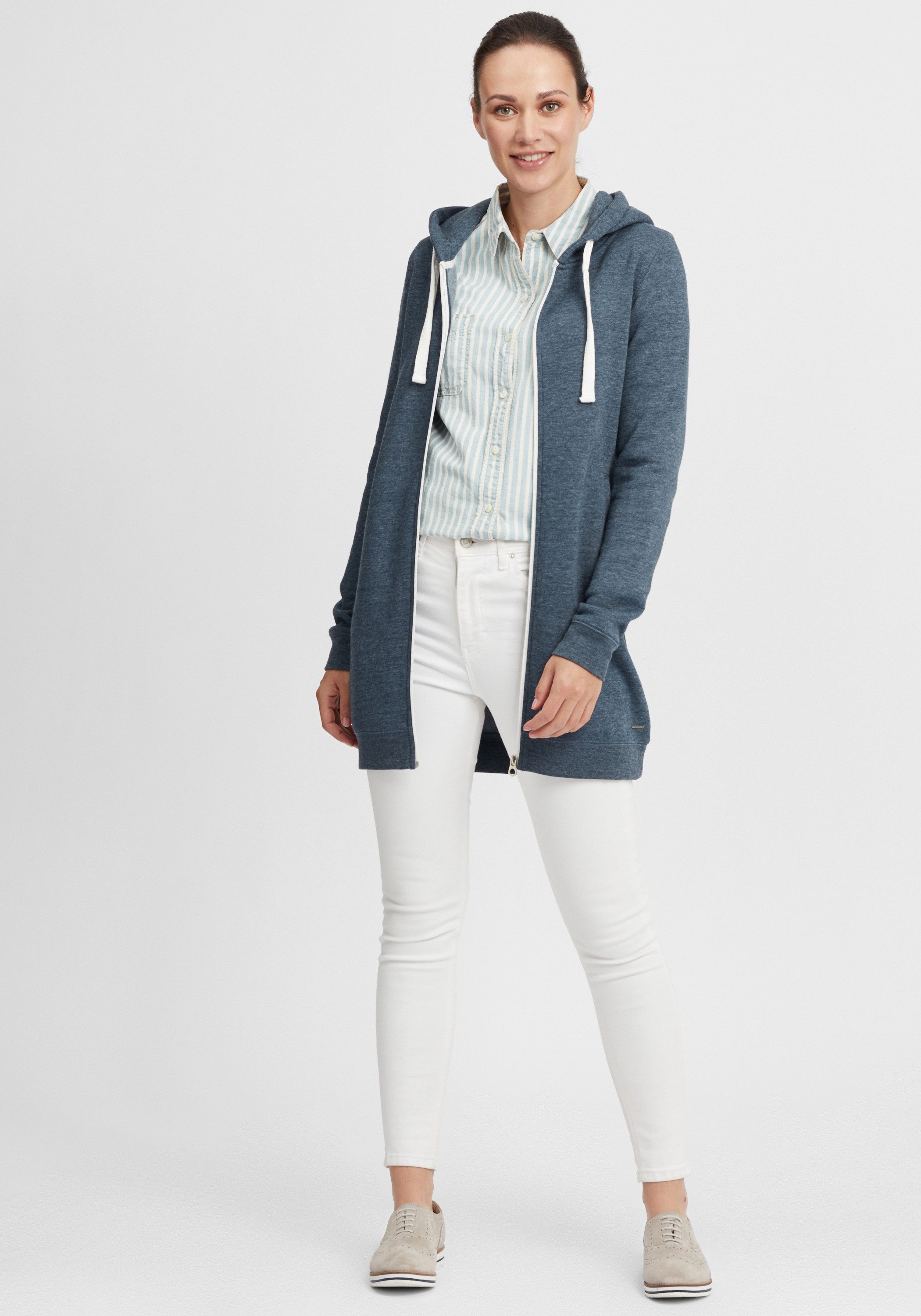 OXMO Kapuzensweatjacke OXOlinda Kapuzenpullover mit weicher Fleece-Innensei günstig online kaufen