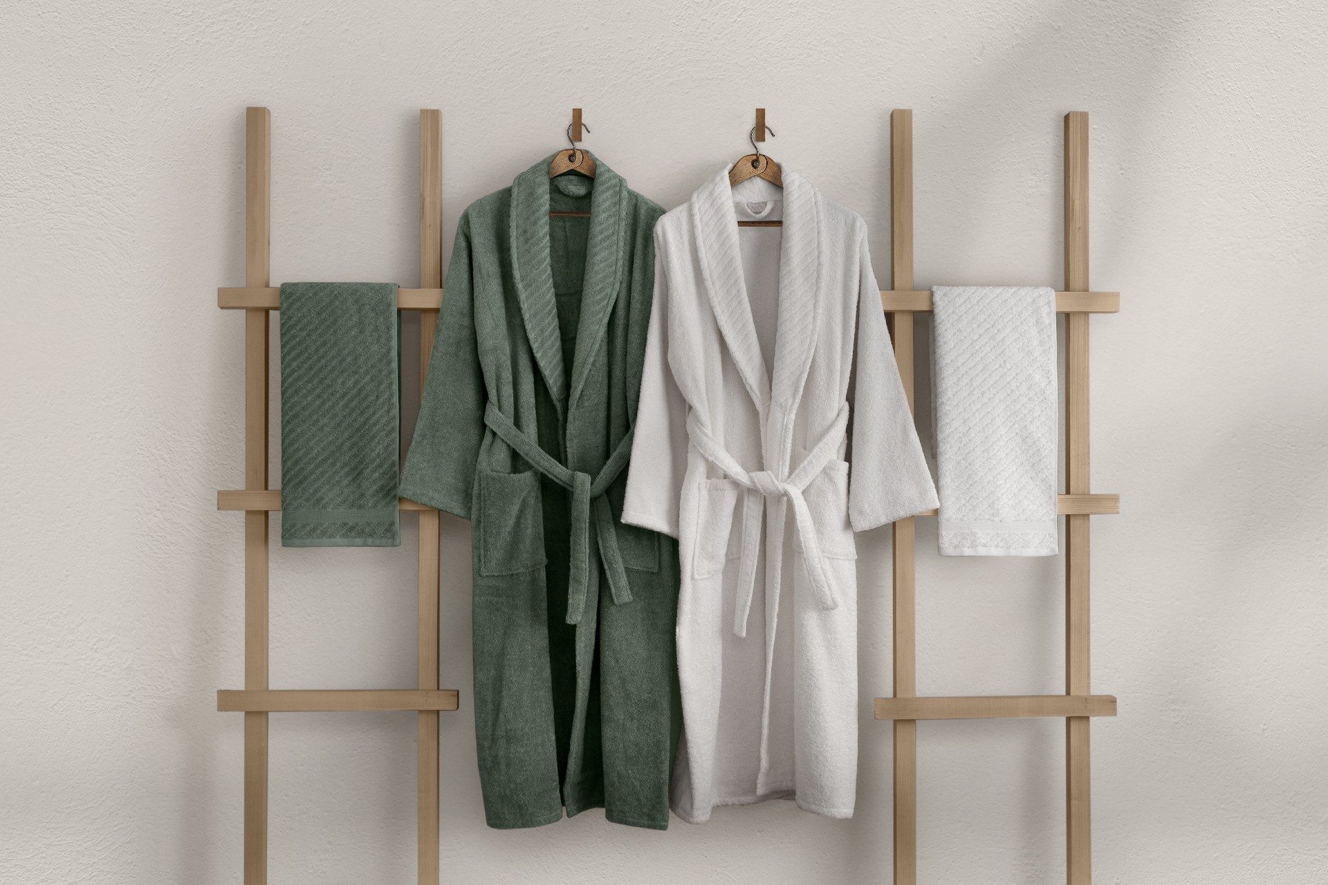 L'Essentiel Maison Morgenmantel 100% COTTON, 50 x 90 cm (2 Pieces) T1153