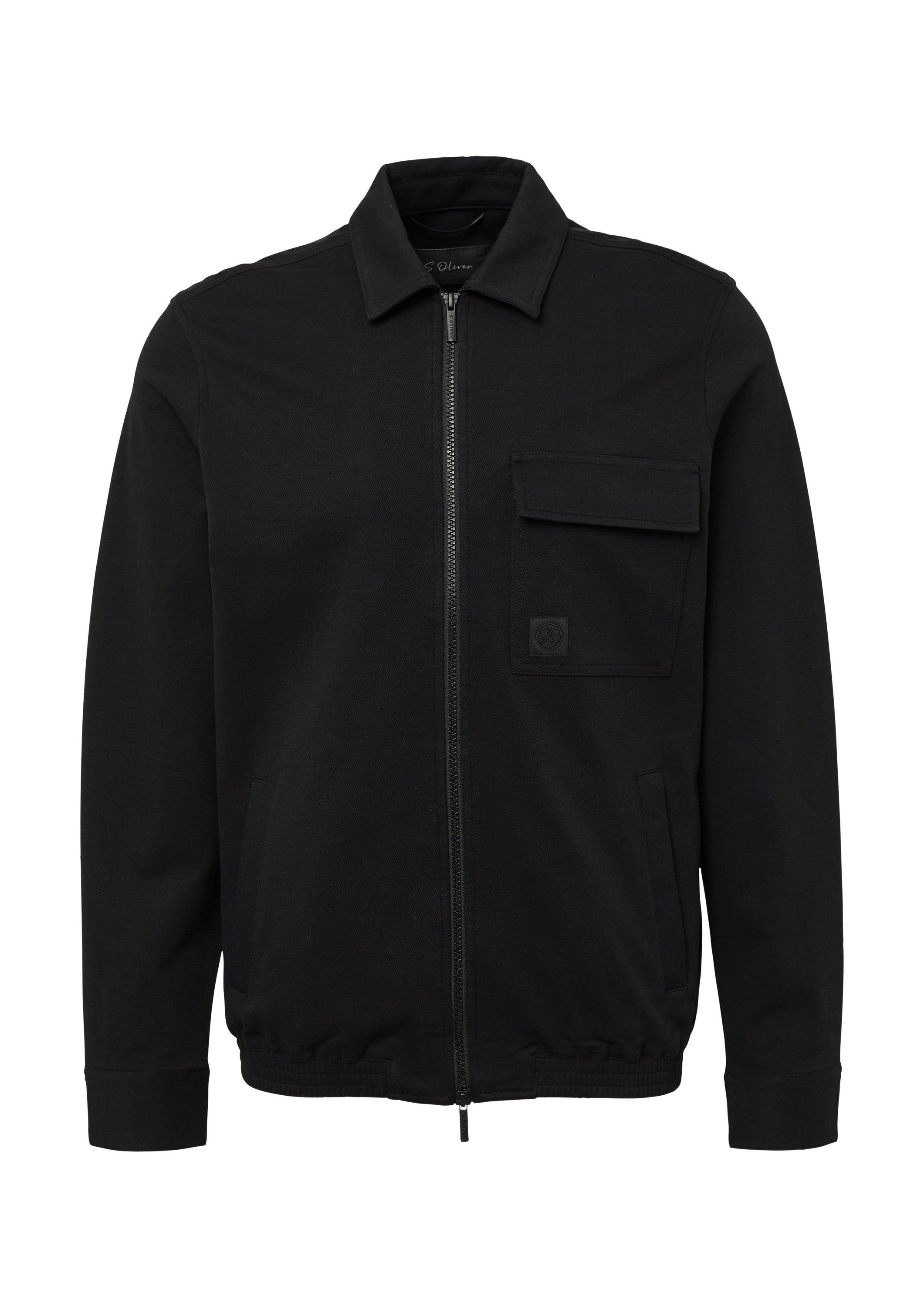 s.Oliver Funktionsjacke Indoor-Jacke Sportive Jacke aus hochwertigem Baumwollstretch