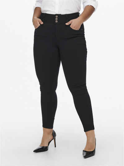 ONLY CARMAKOMA Skinny-fit-Jeans CARANNA LIFE HW SK ANK JEANS BLACK NOOS