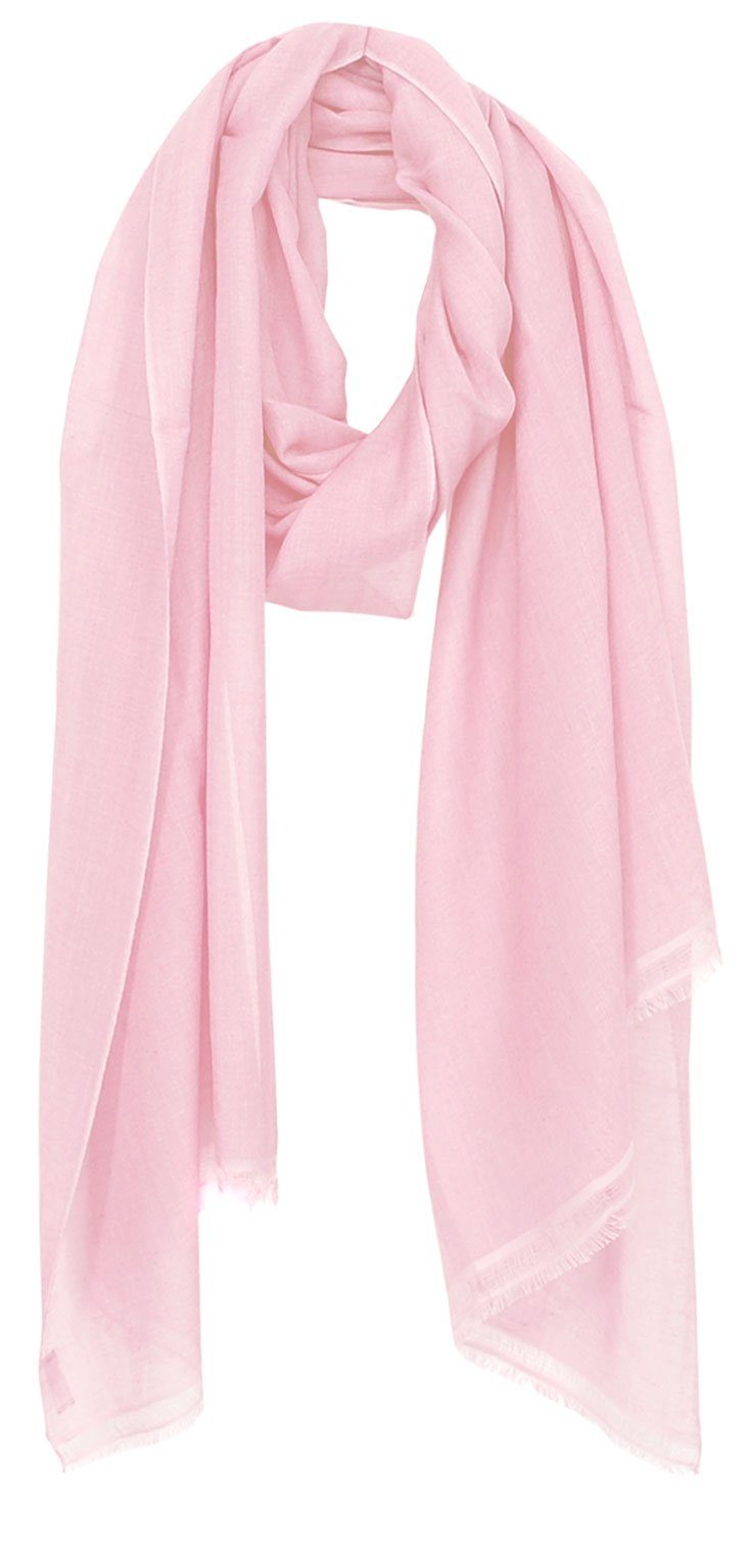 Bovari Pashmina Schal Damen - 70% Kaschmir 30% Seide - extra leicht / extra dünn, Sommerschal