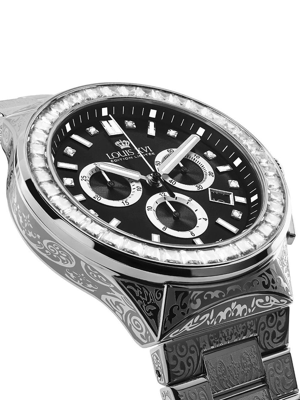 LOUIS XVI Quarzuhr Louis XVI LXVI1217 Le Monarque Royale Chronograph Herrenuhr 42mm Louis XVI LXVI1217 Le Monarque Royale Chronograph Herrenuhr 42mm