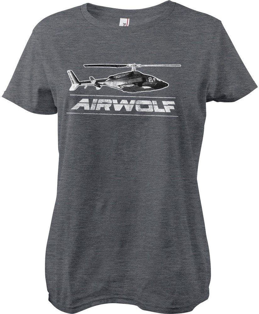 Airwolf T-Shirt Distressed Girly Tee