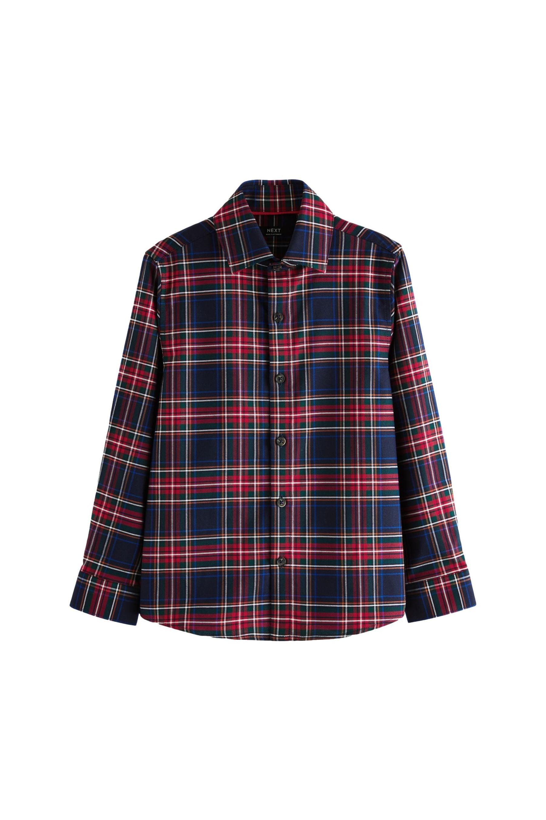 Next Langarmhemd Langärmeliges Karokleid 100 % Baumwolle, günstig online kaufen