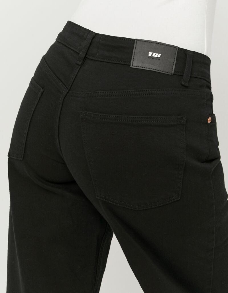 Tally Weijl High-waist-Jeans SPACOWACKIE5 Baumwollmischung, High-Waist mit weitem Beinverlauf