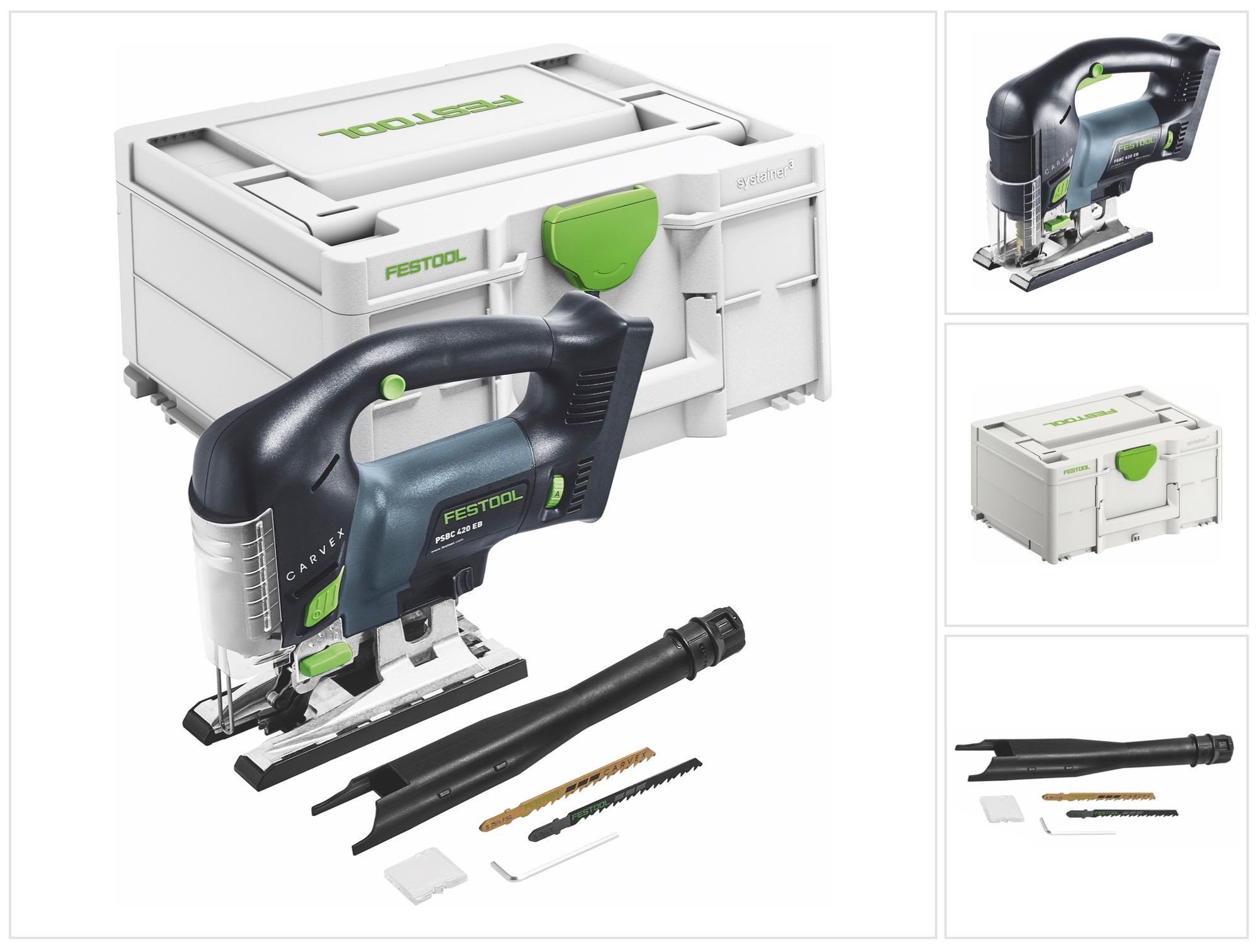 FESTOOL Kompakt-Handkreissäge CARVEX PSBC 420 EB-Basic Akku Pendelstichsäge 18 V 120 mm (576530)