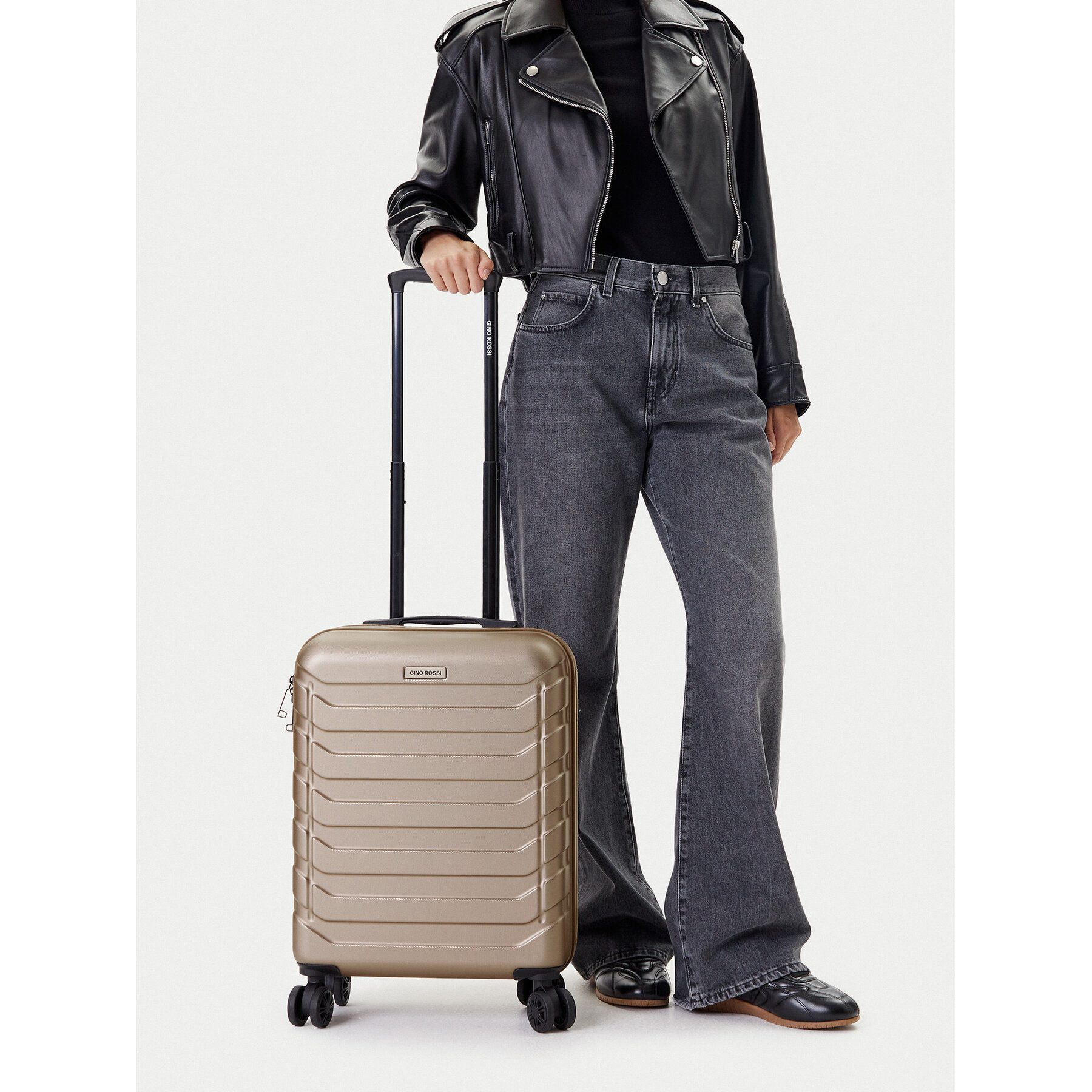 GINO ROSSI Aktentasche Gino Rossi Unisex Kabinenkoffer Golden