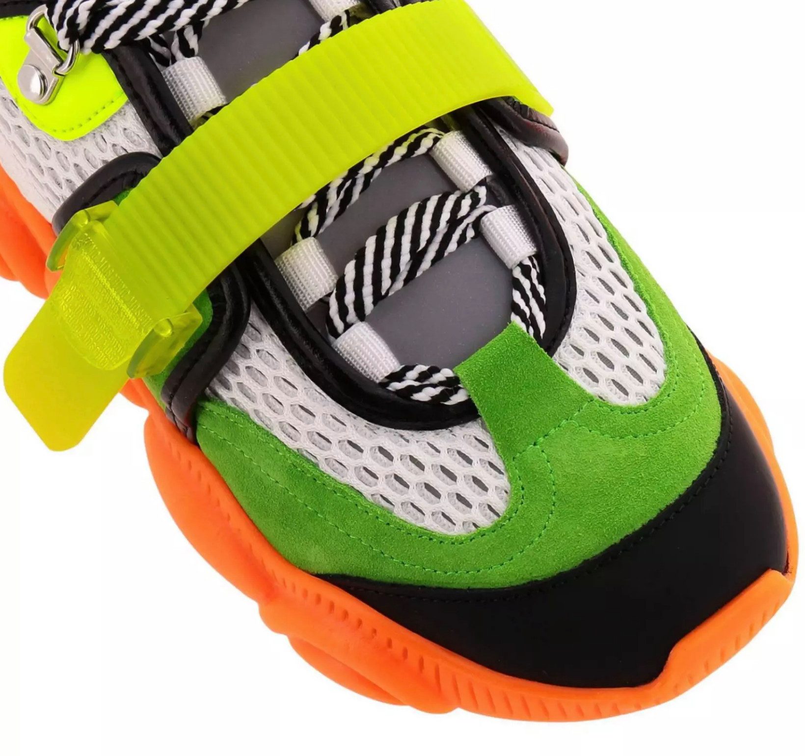 Moschino COUTURE Limited Special Edition Teddy Bear Fluo Trainers Sneaker Limitierte Edition mit speziellem Packaging