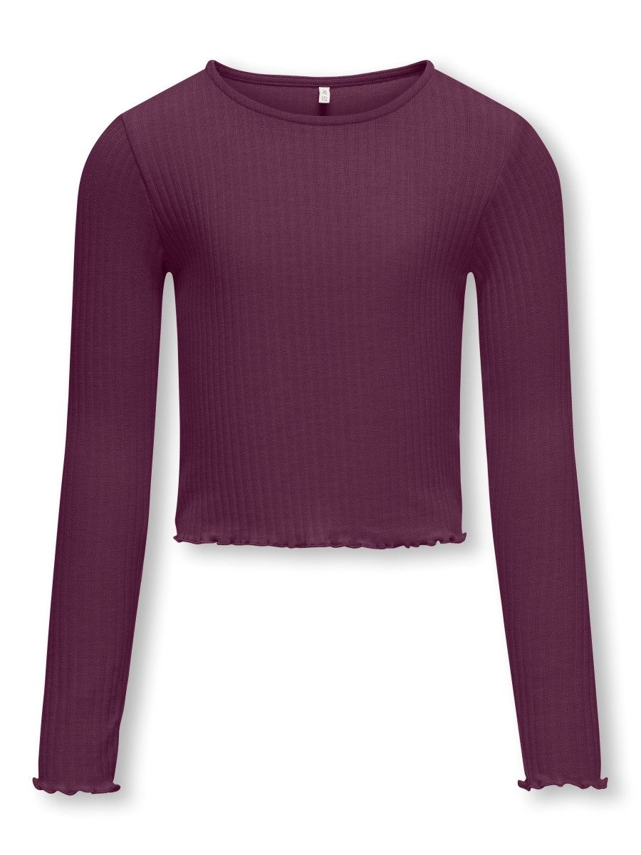 Langarmshirt KOGNELLA L/S O-NECK TOP JRS NOOS