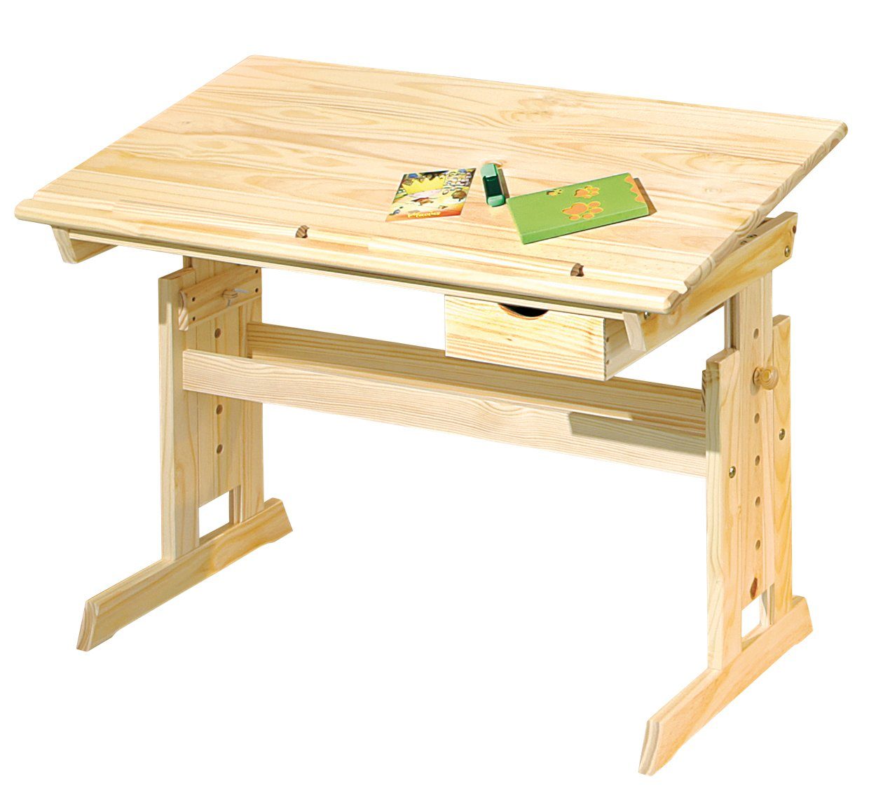 ebuy24 Schreibtisch Julva Schreibtisch 1 Schublade, natur. (1-St)