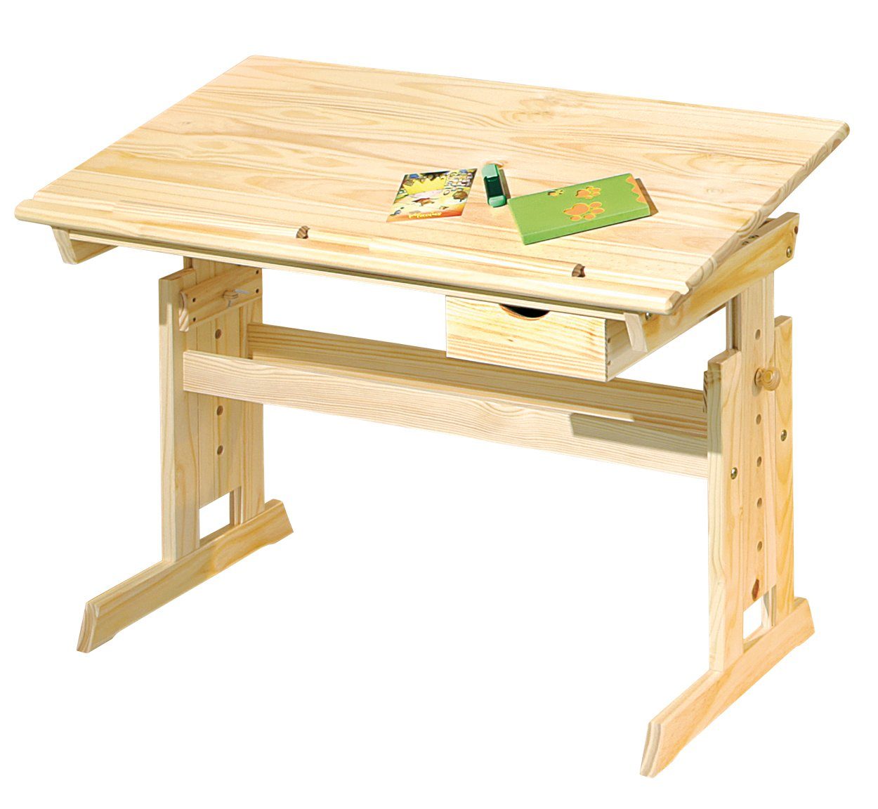 ebuy24 Schreibtisch Julva Schreibtisch 1 Schublade, natur. (1-St)