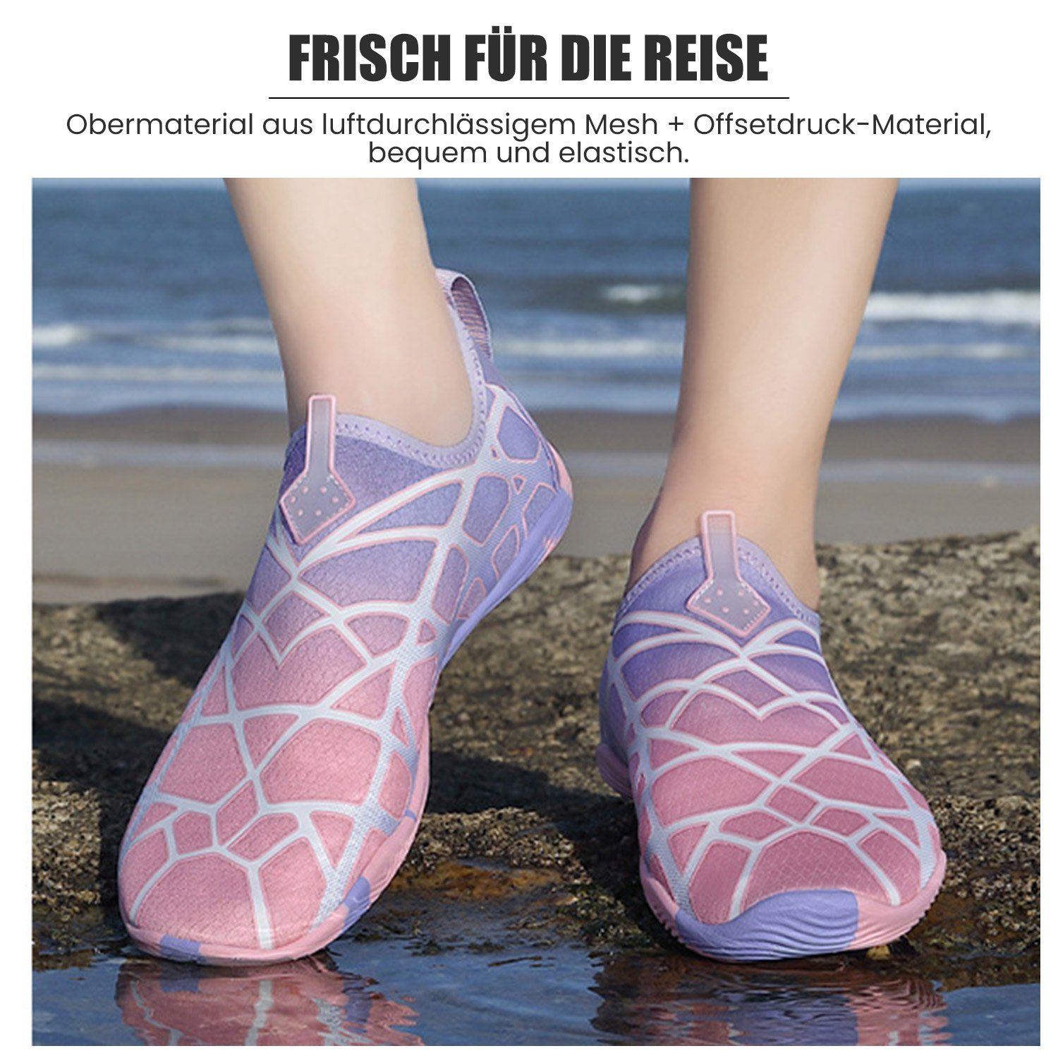 Zehenschuhe Daisred Schnell Rosa Trocknend Barfußschuh Unisex Traillaufschuhee