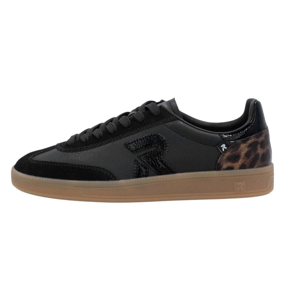 Rieker San Diego (Glattleder) schwarz/braun Damen Sneaker – Bild 4 von 5