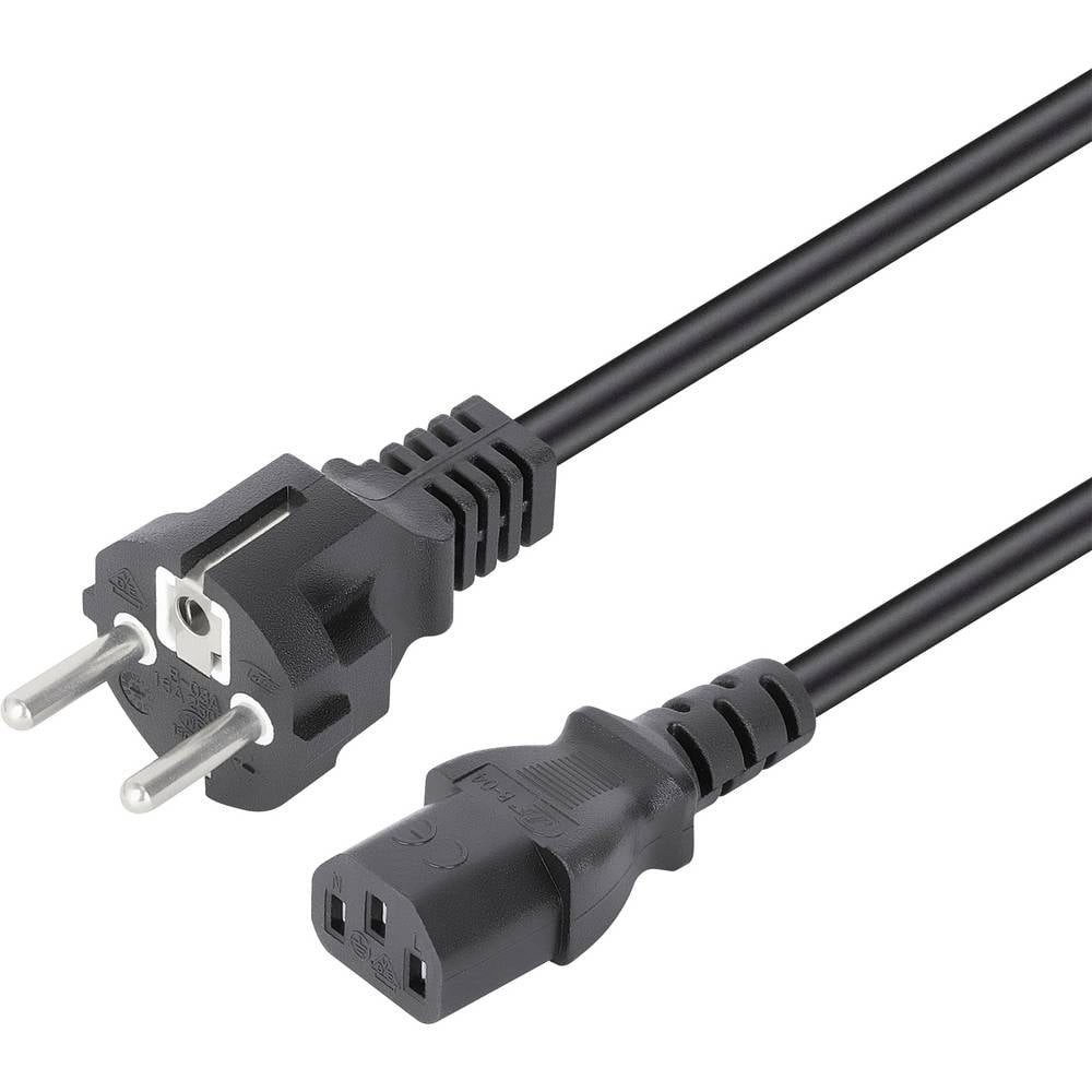 MANHATTAN Strom Anschlusskabel [1x Kaltgeräte-Stecker C13 - 1x Computer-Kabel