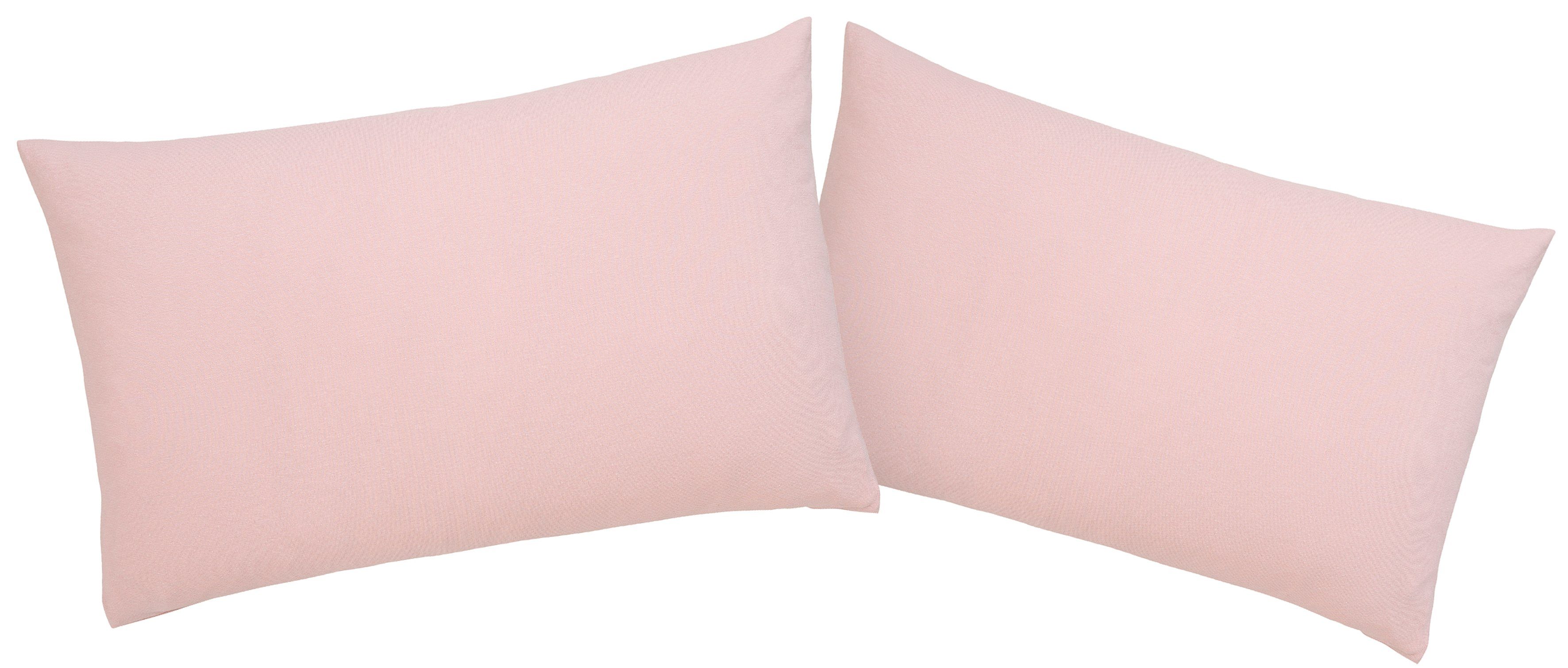 OTTO home Kissenbezüge Cremona2 100% Baumwoll-Jersey mit Reißverschluss, (2 Stück), Kissenhülle in diversen Größen