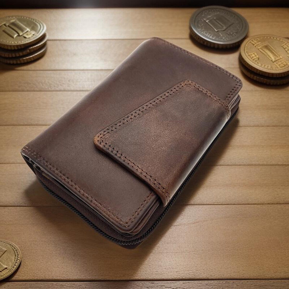 JOCKEY CLUB Geldbörse echt Leder Damen Portemonnaie mit RFID Schutz, Premiu günstig online kaufen