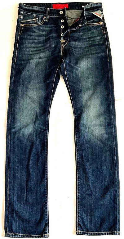 Replay Gerade Jeans Replay Herren Jeanshose, Replay Jeans Waiton Regular Slim Jeans, Blau