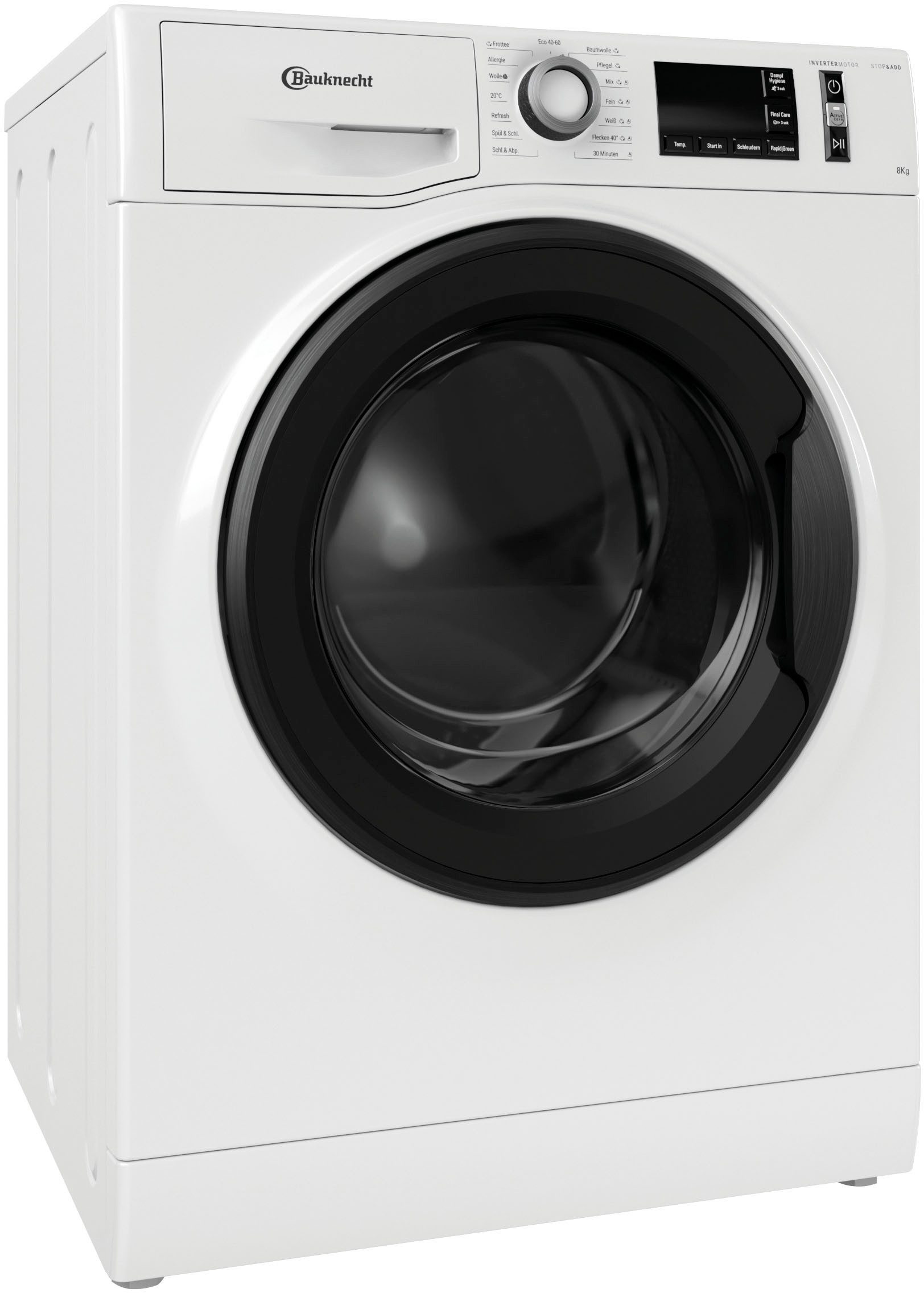 BAUKNECHT Waschmaschine WM Pure 8AA, 8 kg, 1400 U/min