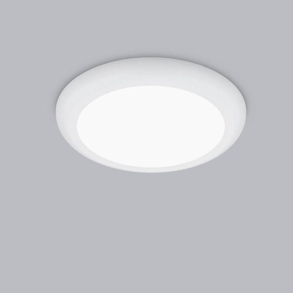und Leuchtmittel Angabe, Einbauleuchte Ja, Weiß-matt Einbauleuchte in IP54, LED Ein- LED Aufbauleuchte warmweiss, Einbaustrahler, click-licht enthalten: verbaut, 1650lm LED, 18W keine fest Bis
