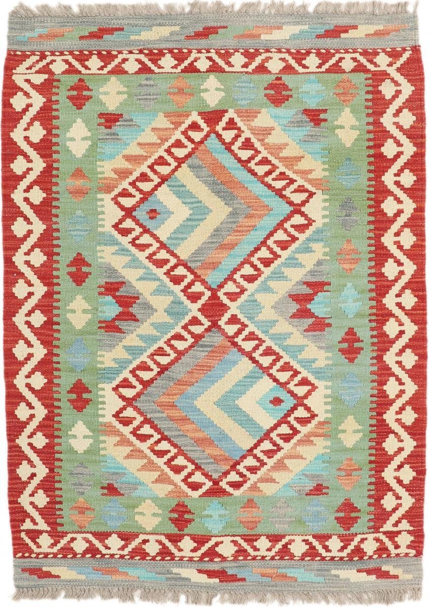 Orientteppich Kelim Afghan 86x117 Handgewebter Orientteppich, Nain Trading, rechteckig, Höhe: 3 mm