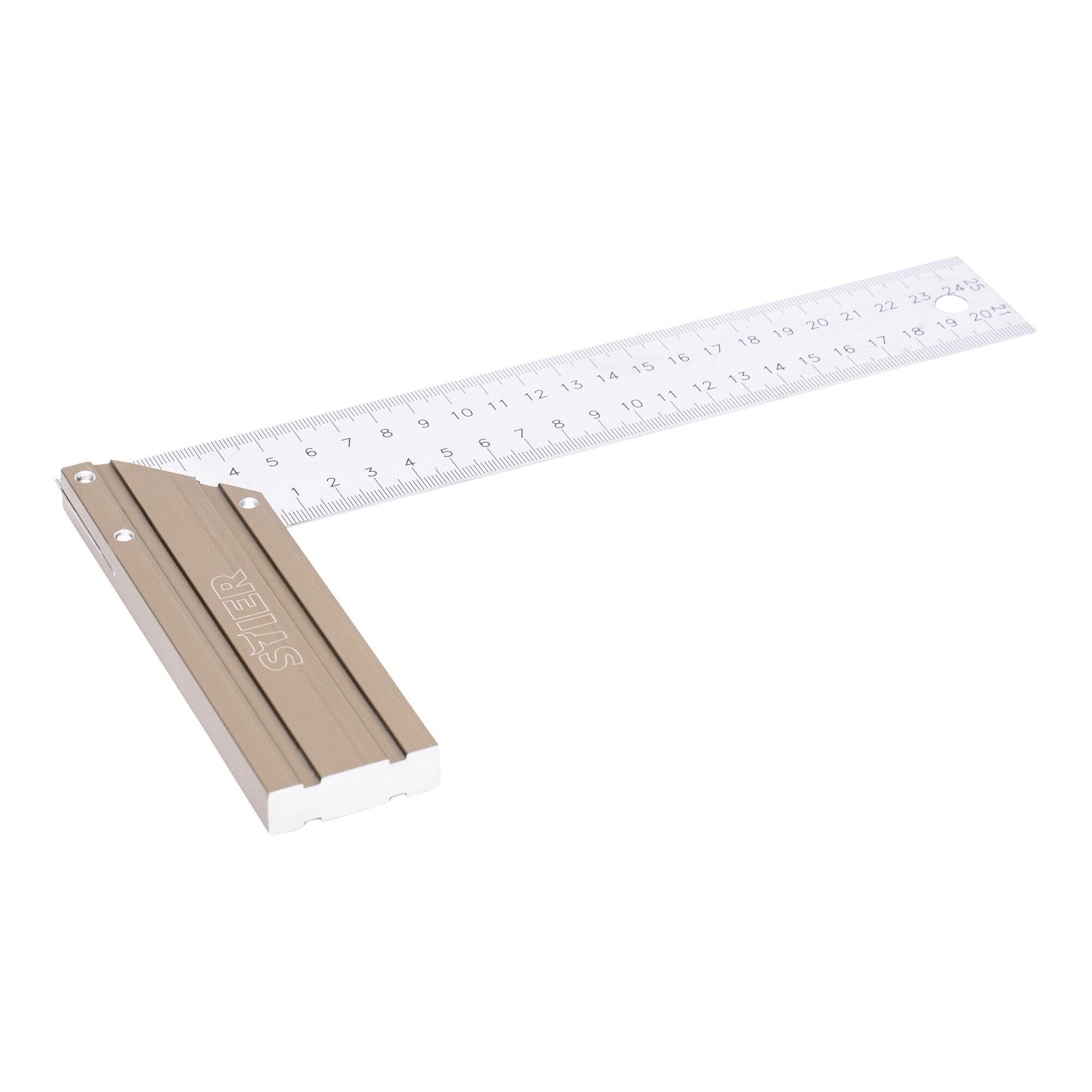 Stier Winkelmesser STIER Anschlagwinkel Schreinerwinkel Aluminium 90° / 45° 250 mm