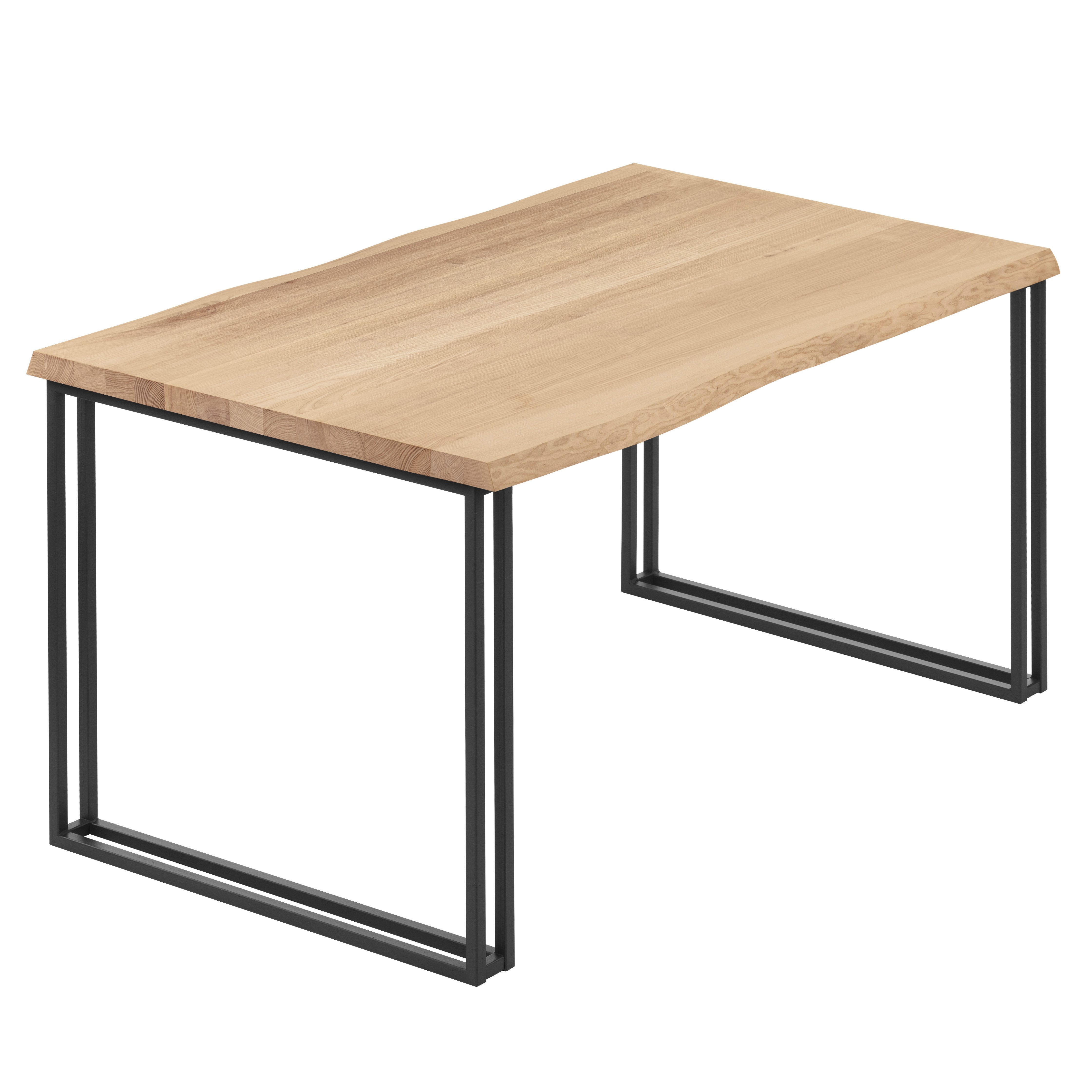 LAMO Manufaktur Baumkantentisch Frame Esstisch Massivholz günstig online kaufen
