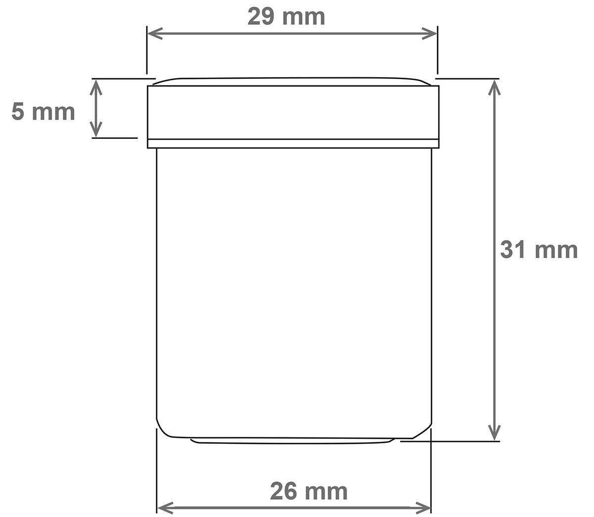 Doserie Kuhn Dose für Salben, Cremes oder Kleinigkeiten (Füllvolumen 12 ml (hoch), Höhe 31 mm, 30 St., Salbendosen mit passenden Deckeln), Cremedose, Salbentieg – Bild 2 von 2