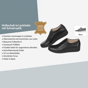 Christian Materne Lackleder-Schuhe Schnürschuh in Schnüroptik