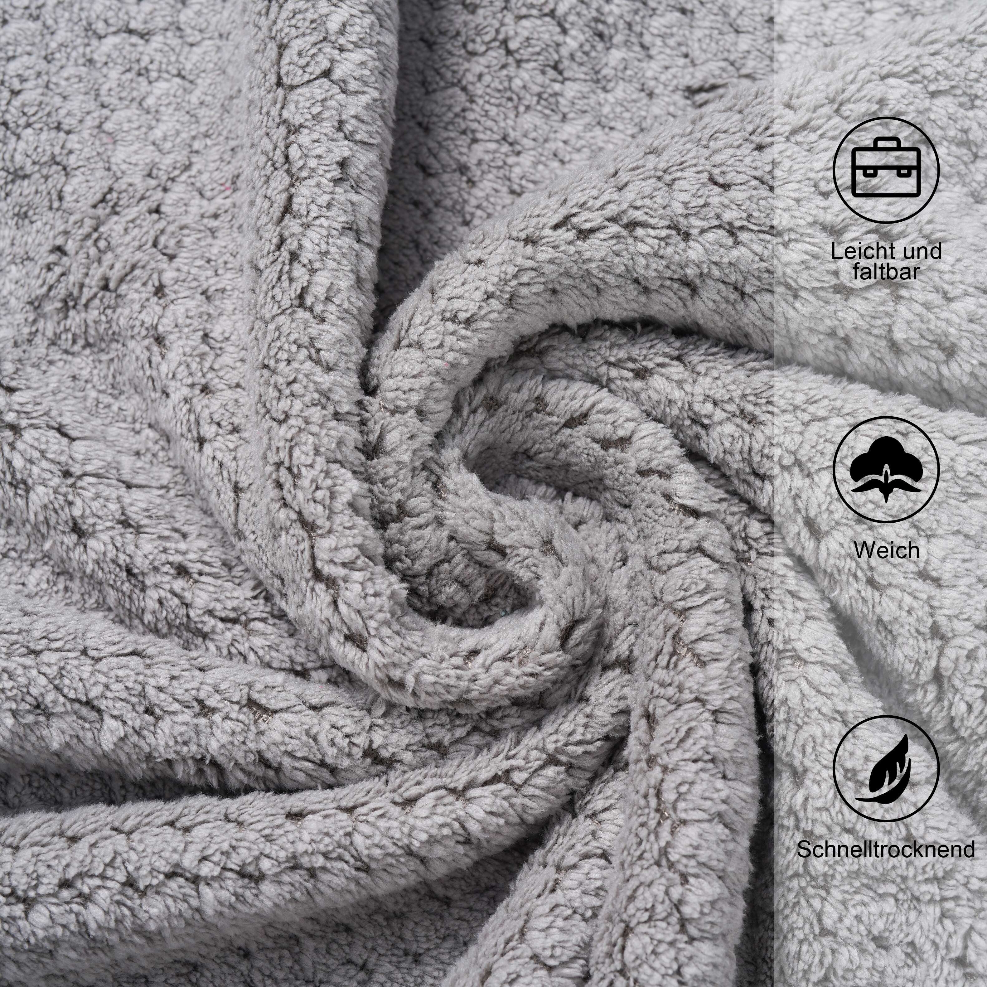 OTTO home Handtücher Parris, diverse Größen, ideal als Sporthandtuch, Reisehandtuch, Microfaser (4-St), sehr leicht, kompakt, schnelltrocknend, Mikrofaser, mit Waffelmuster