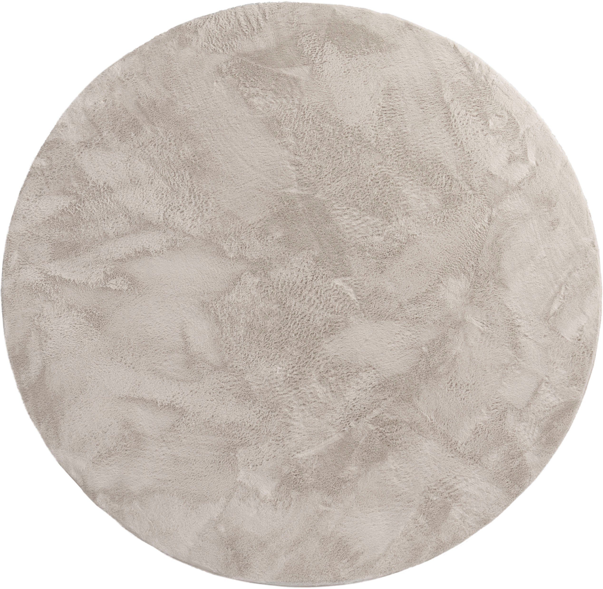 Paco Home Fellteppich Kunstfell Soft 380, rund, Höhe: 14 mm, Langflor, Kusc günstig online kaufen
