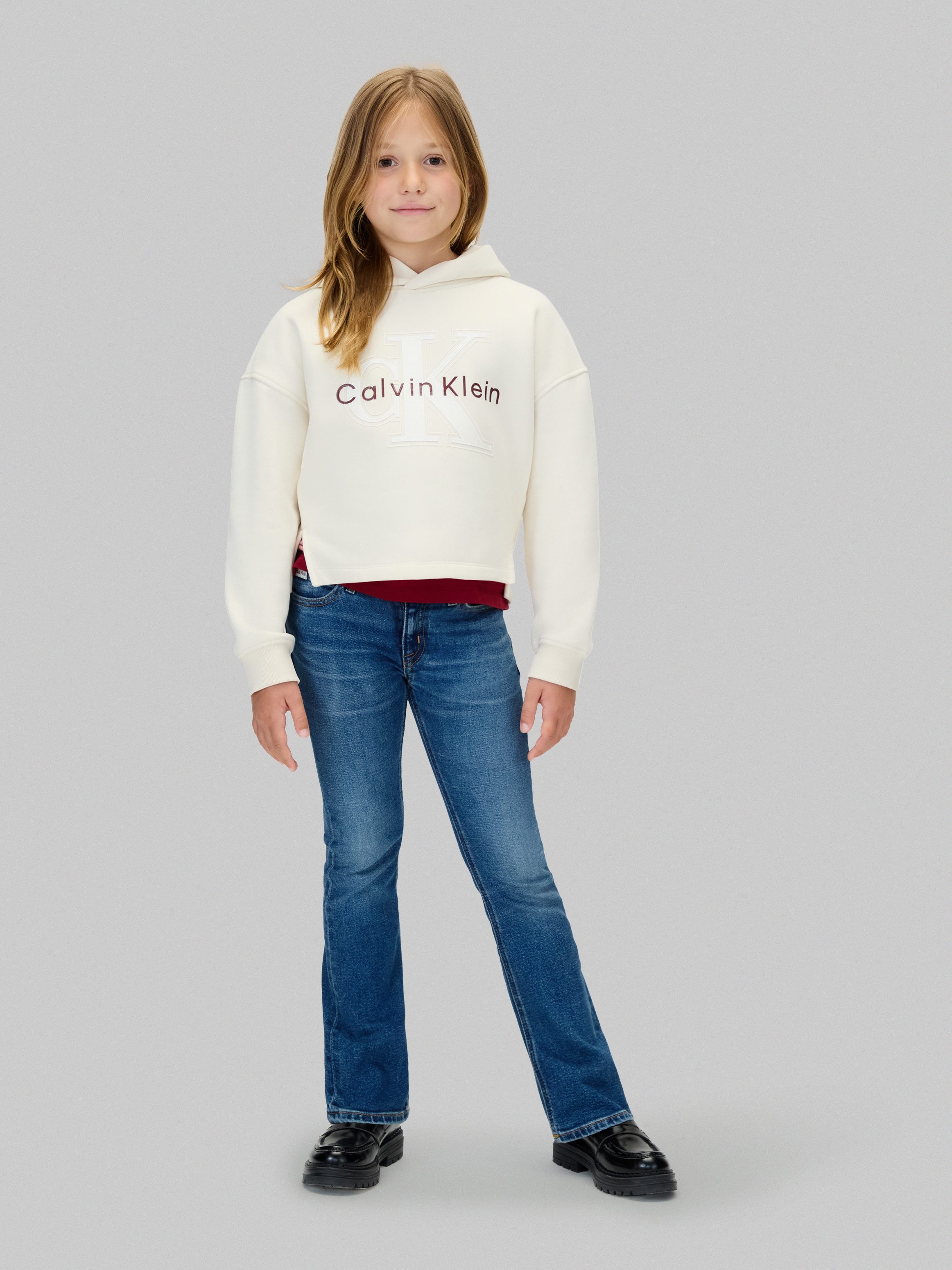 Calvin Klein Jeans Schlagjeans MR FLARE für Kinder bis 16 Jahre, used-washed