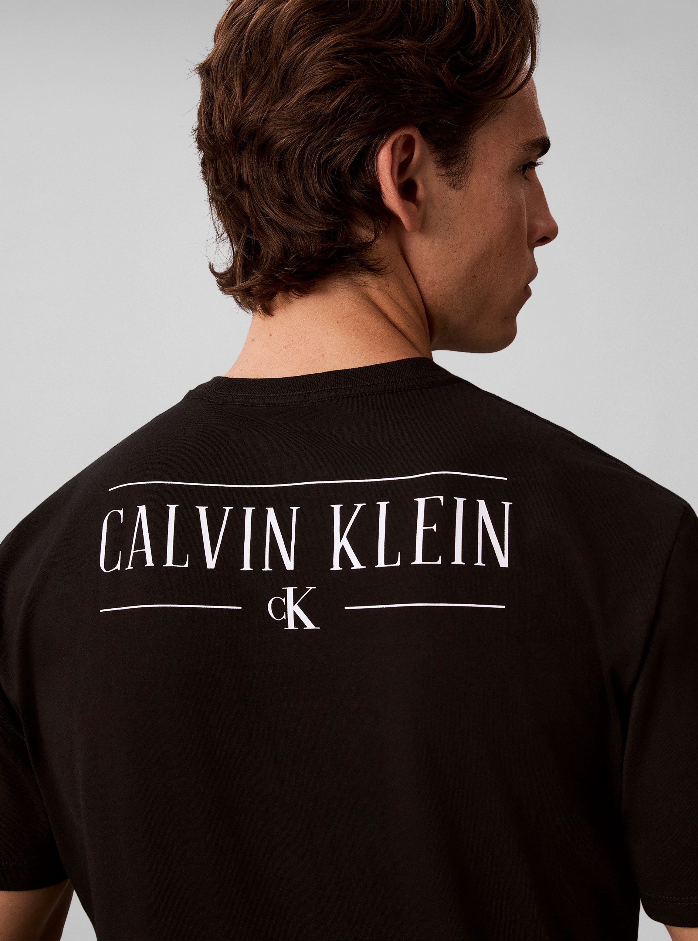 Calvin Klein Jeans T-Shirt Rückendruck, Regular Fit – Bild 4 von 5
